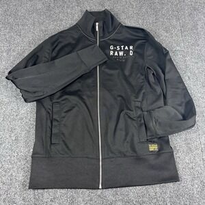 G-star Raw Jacket Y2k Full Zip Track Top Mens L‎ Black Logo D Southeast District